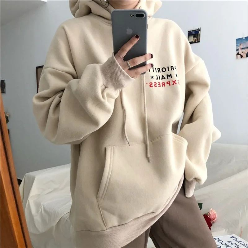 Chic Casual Hoodies INS Hot Sale Oversized Women's Hoodie Letter Sweatshirt Girls Clothing Female Pullover
Chic Casual Hoodies INS Hot Sale Oversized Women's Hoodie Letter Sweatshirt Girls Clothing Female Pullover