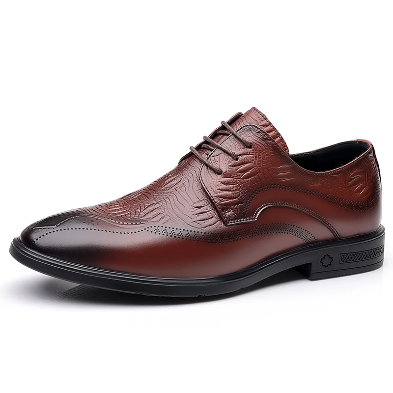 Brogue Gentleman Shoes for Men Formal Dress Groom Wedding Shoes Fashion Crocodile Pattern Casual Business Elegan Leather Shoes
Brogue Gentleman Shoes for Men Formal Dress Groom Wedding Shoes Fashion Crocodile Pattern Casual Business Elegan Leather Shoes