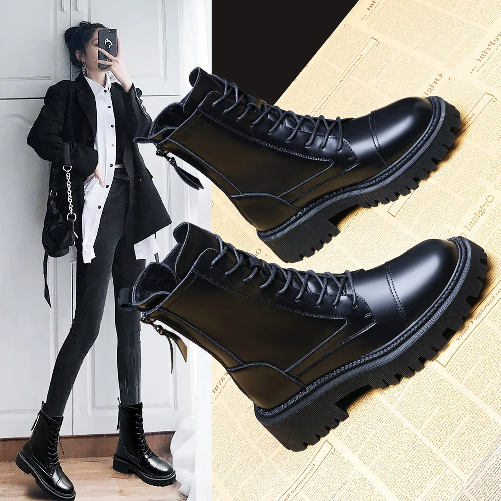 Martin Boots Women's Autumn 2021 New Ins In The Tide Increase Short Boots Thick-Soled British Style Thin Boots
Martin Boots Women's Autumn 2021 New Ins In The Tide Increase Short Boots Thick-Soled British Style Thin Boots