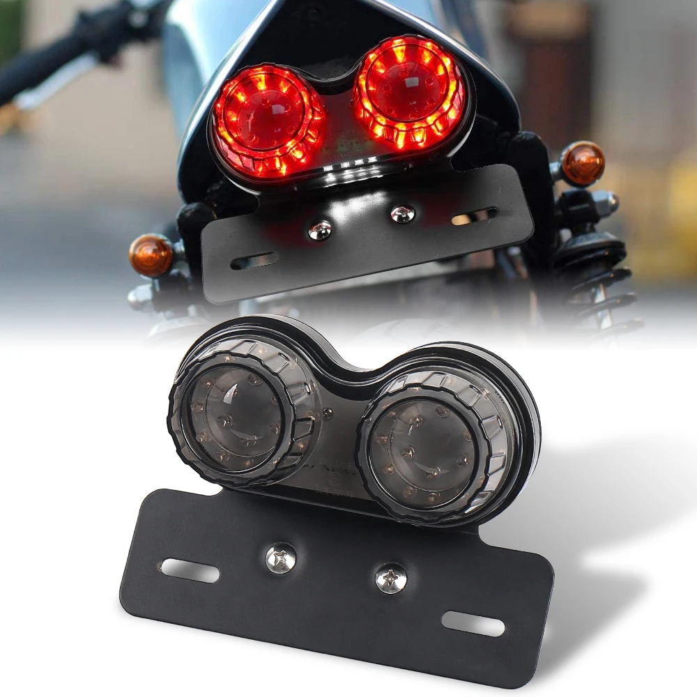 Universal Motorbike Rear Stop Brake Lamp License Plate Light Turn Signal Indicators for-BMW-Kawasaki Cafe Racer
Universal Motorbike Rear Stop Brake Lamp License Plate Light Turn Signal Indicators for-BMW-Kawasaki Cafe Racer