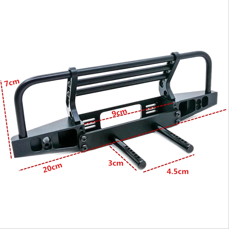 Adjustable Metal Front Bumper for 1/10 RC Crawler Traxxas TRX4 Defender Axial SCX10 SCX10 II 90046 90047
Adjustable Metal Front Bumper for 1/10 RC Crawler Traxxas TRX4 Defender Axial SCX10 SCX10 II 90046 90047