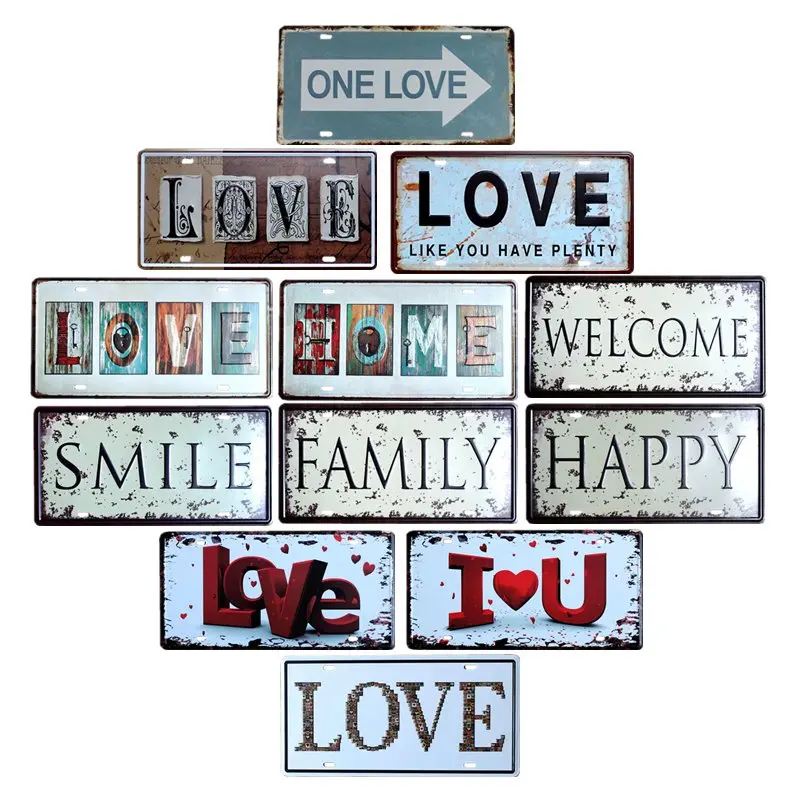 LOVE Metal Plate Vintage Plaques Tin Signs Retro Wall Poster Pub Decorative Bar Decoration Home Decor 15x30cm
LOVE Metal Plate Vintage Plaques Tin Signs Retro Wall Poster Pub Decorative Bar Decoration Home Decor 15x30cm