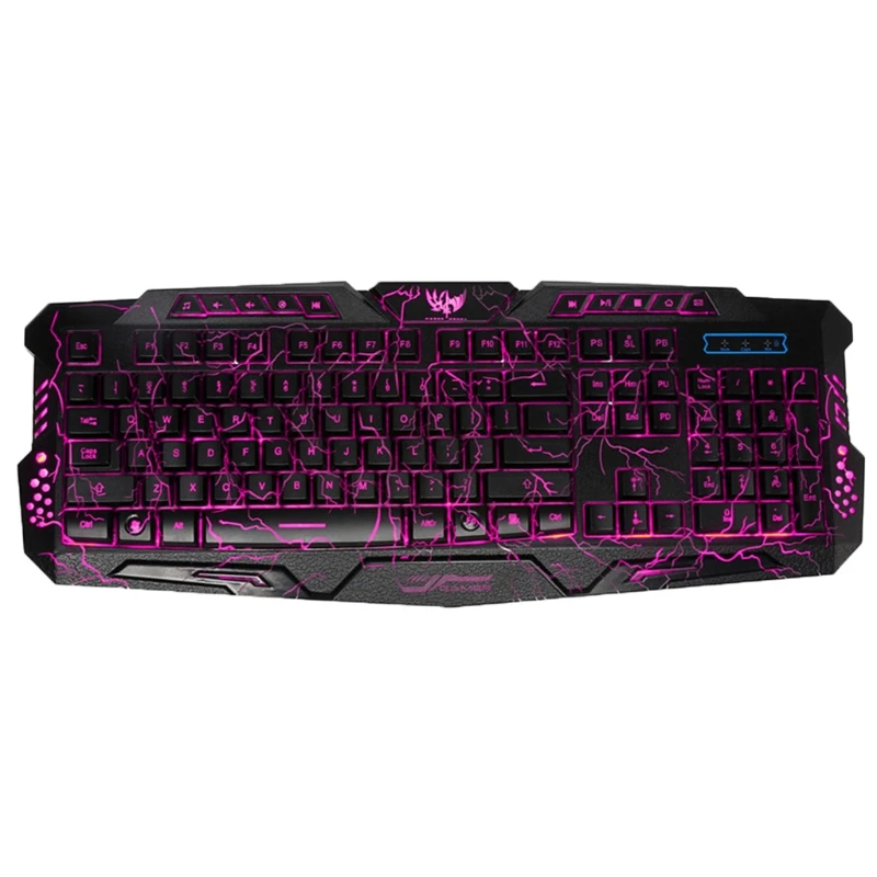 Gaming Cracked Keyboard USB Backlit Wired Keyboard for Game Laptop PC Computer Games Gamer Working
Gaming Cracked Keyboard USB Backlit Wired Keyboard for Game Laptop PC Computer Games Gamer Working