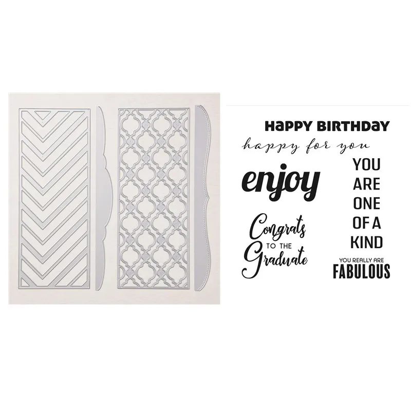 Slim Sayings Metal Cutting Dies And Clear Stamps For Scrapbooking Diy Decoration Craft Embossing Template Stencil New Arrival
Slim Sayings Metal Cutting Dies And Clear Stamps For Scrapbooking Diy Decoration Craft Embossing Template Stencil New Arrival