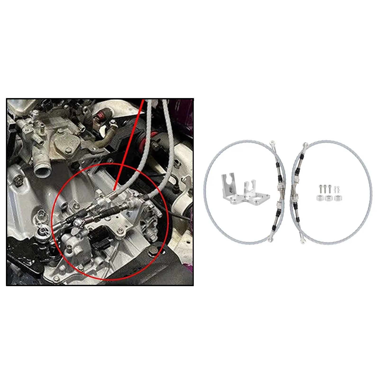 Shifter Cables Set Linkage Relacement Trans Shifter Cable Bracket For Honda Acura Civic For RSX K Series
Shifter Cables Set Linkage Relacement Trans Shifter Cable Bracket For Honda Acura Civic For RSX K Series