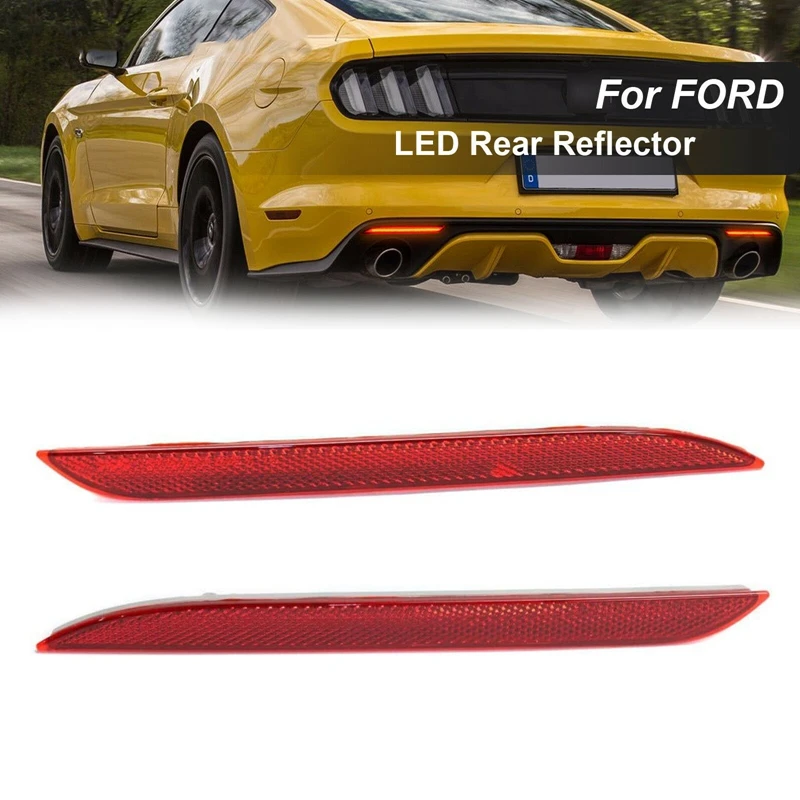 Car Red Lens Rear Brake Rear Bumper Light Corner Reflector Rear Reflector for Ford Mustang 2015-2018 FR3B-17A849-A
Car Red Lens Rear Brake Rear Bumper Light Corner Reflector Rear Reflector for Ford Mustang 2015-2018 FR3B-17A849-A