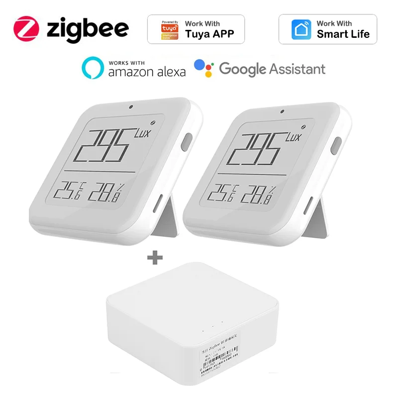 

Новый датчик температуры и влажности Zigbee работает с приложением Alexa Google Home Smart Home Tuya / Smartlife для проверки в режиме реального времени