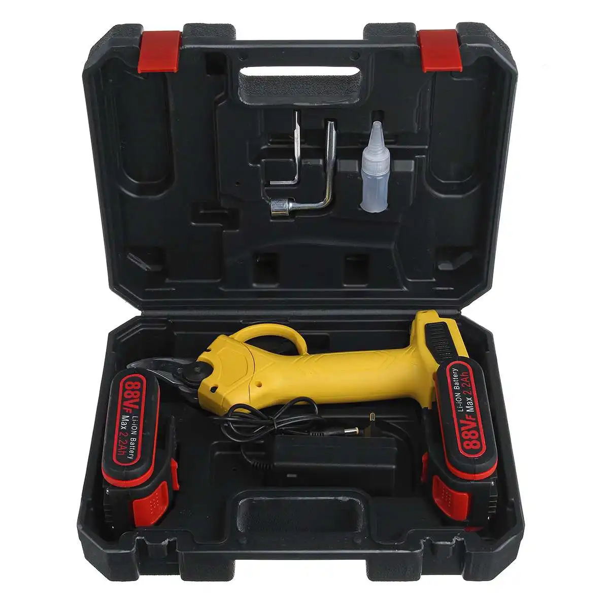 NEW 88V Cordless Pruner Lithium-ion Pruning Shear Efficient Fruit Tree Bonsai Pruning Electric Tree Branches Cutter Landscaping
NEW 88V Cordless Pruner Lithium-ion Pruning Shear Efficient Fruit Tree Bonsai Pruning Electric Tree Branches Cutter Landscaping