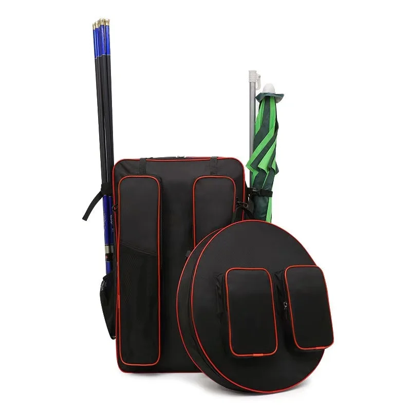 Vanster 2-layer 70-80 Cm Black Steel Wire Double-layer Double-pocket Two-in-one Hanging Chair Bag Waterproof Fishing Backpack
Vanster 2-layer 70-80 Cm Black Steel Wire Double-layer Double-pocket Two-in-one Hanging Chair Bag Waterproof Fishing Backpack