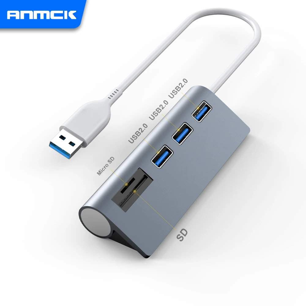 Anmck USB Type C Hub For Laptops SD TF Card Reader Splitter USB Adapter 5 Ports USB 3.0 Hub For Macbook Pro PC Computer
Anmck USB Type C Hub For Laptops SD TF Card Reader Splitter USB Adapter 5 Ports USB 3.0 Hub For Macbook Pro PC Computer