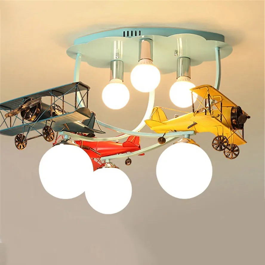 Children's Room Airplane Ceiling Lamp For Bedchamber Study Kids Home Decor Led Ceiling Chandelier Light Creative Indoor Fixtures
Children's Room Airplane Ceiling Lamp For Bedchamber Study Kids Home Decor Led Ceiling Chandelier Light Creative Indoor Fixtures