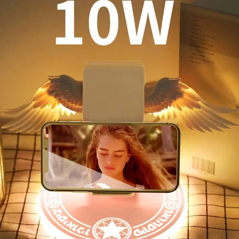 Angel Wings Qi Wireless Charger 10W Universal Colorful LED Charge Dock For iPhone 8 Plus X XS MAX XR Mobile Phone Fast Charger
Angel Wings Qi Wireless Charger 10W Universal Colorful LED Charge Dock For iPhone 8 Plus X XS MAX XR Mobile Phone Fast Charger