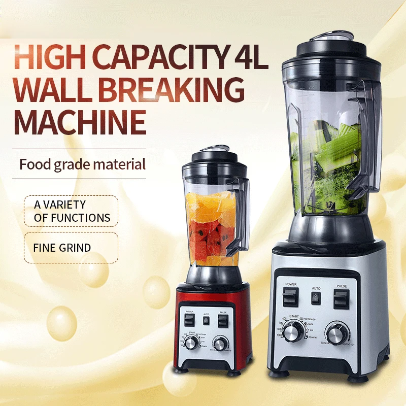 Big Capacity 4L High Performance Heavy Duty Commercial Licuadora Portatil Juicer Mixer Grinder Soybean Blender
Big Capacity 4L High Performance Heavy Duty Commercial Licuadora Portatil Juicer Mixer Grinder Soybean Blender