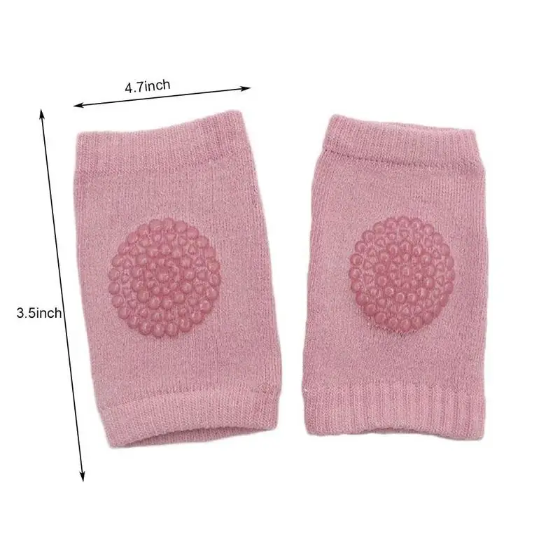 

1 Pair Baby Crawling Knee Pads 0-24 Months Thickened Lining Baby Anti-slip Kneecap Breathable Baby Care Crawling Kneepads Sleeve