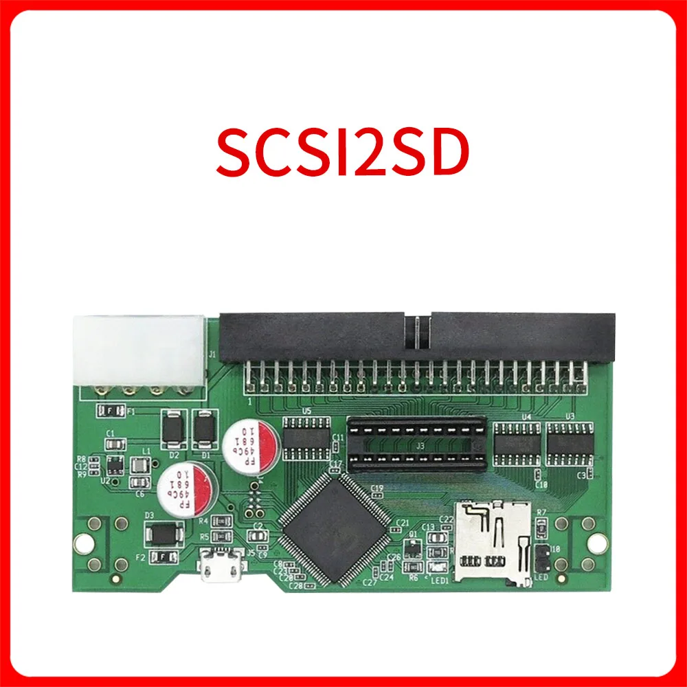 SCSI2SD V5.0A SD-карта заменяет старую 50-контактную печатную плату SCSI на SD-карту