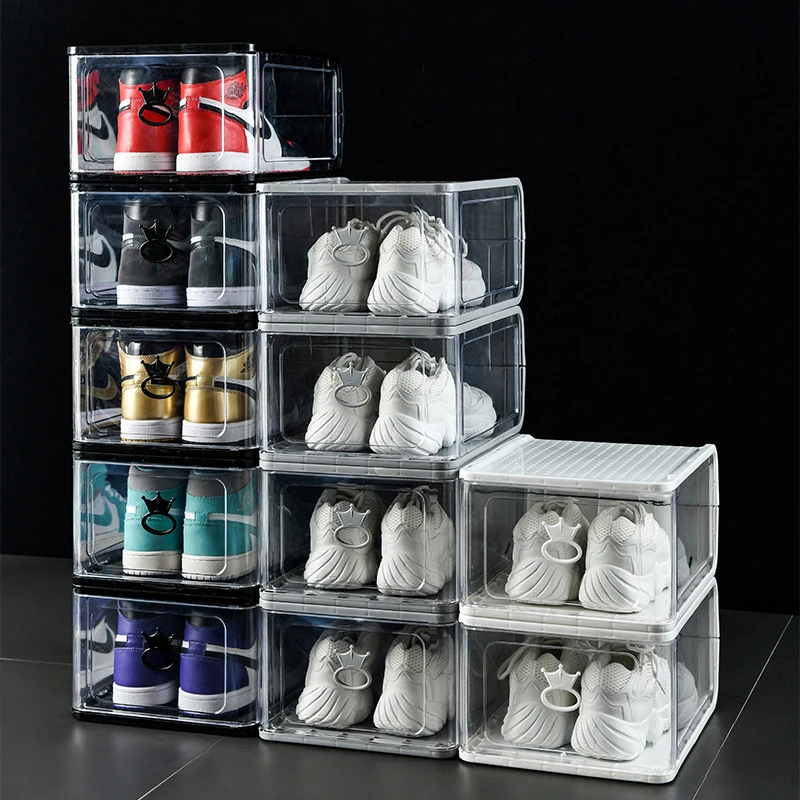 5Pcs Clear Stackable Shoes Box Thickened Dustproof Plastic Clamshell Drawer Type Shoe Storage Box Organizer @LS
5Pcs Clear Stackable Shoes Box Thickened Dustproof Plastic Clamshell Drawer Type Shoe Storage Box Organizer @LS