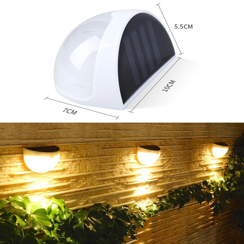 1/2/4 Pcs 6LED Solar Wall Light Waterproof Garden Lamp Courtyard Street Light Security Lamp Camping Fence Decoration Light
1/2/4 Pcs 6LED Solar Wall Light Waterproof Garden Lamp Courtyard Street Light Security Lamp Camping Fence Decoration Light