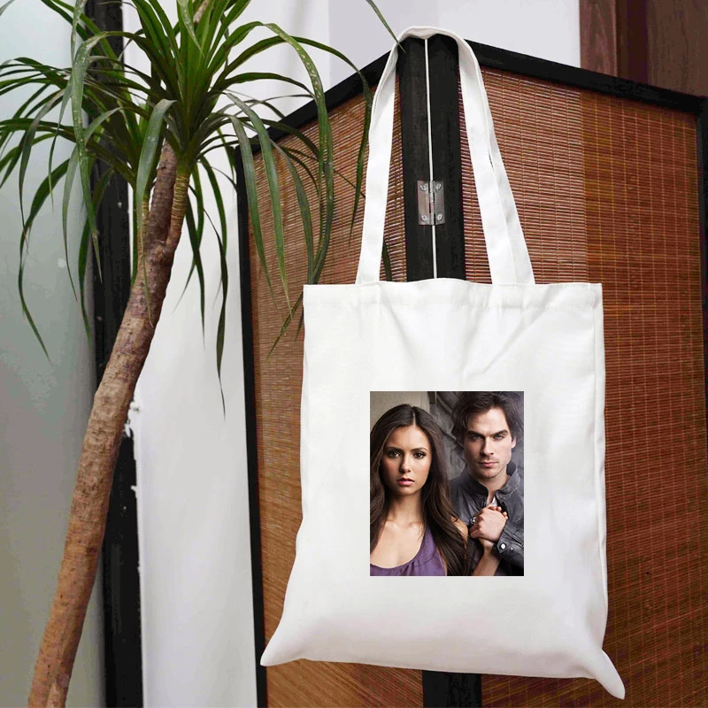 Vampire Diaries Shopping Bags Anime Tote Bag Luggage-bags Designer Handbags Women's Free Shipping Canvas Shopper 2021 Shoulder 
Vampire Diaries Shopping Bags Anime Tote Bag Luggage-bags Designer Handbags Women's Free Shipping Canvas Shopper 2021 Shoulder