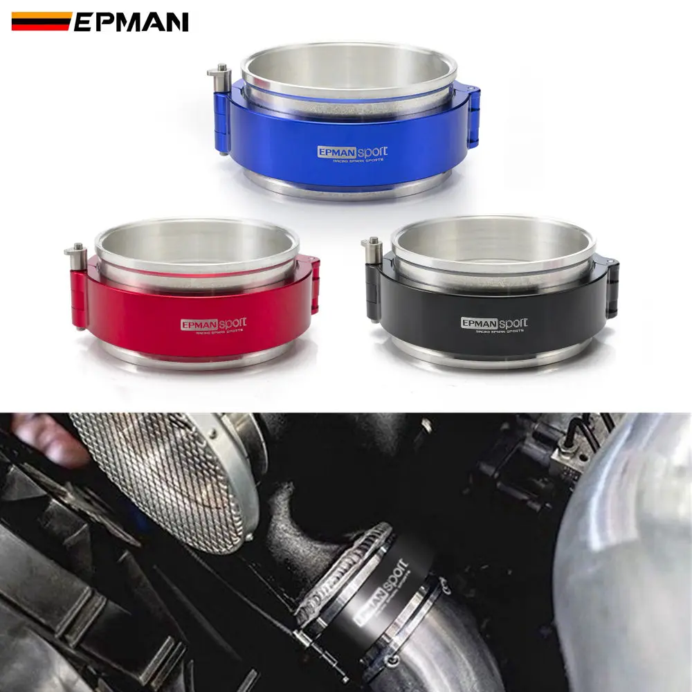 EPMAN Quick Release Performance HD Clamp System Assembly For 4" 102mm Radiator Hose Wastegate Flanges Turbo Dump Pipe EPSS102KB |