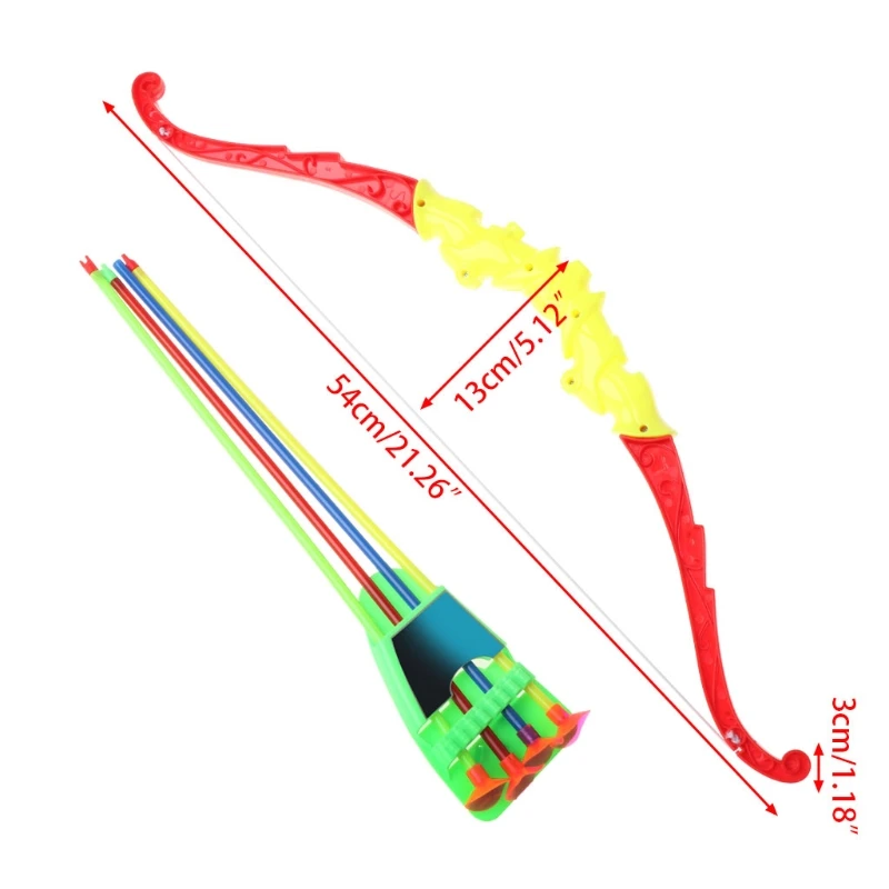Outdoor Sports Archery Toy Bow With 4Pcs Soft Arrows Kids Toy Game Activity L9CD
Outdoor Sports Archery Toy Bow With 4Pcs Soft Arrows Kids Toy Game Activity L9CD