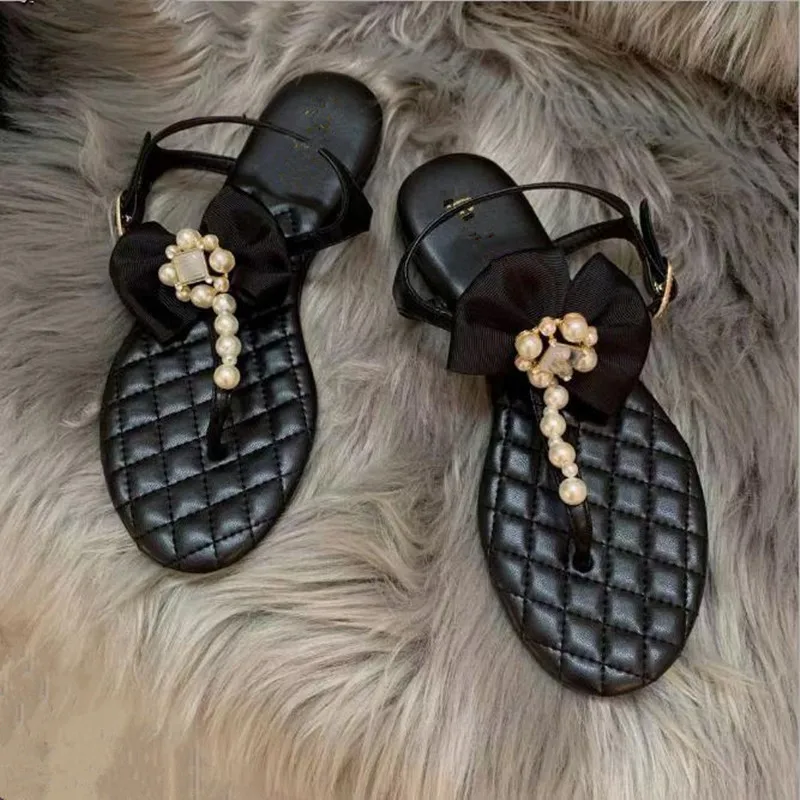 Bowknot Pearl Flip Flop Ladies Sandals 2021 Summer New Sweet Flat Shoes Women Casual Beach Roman Sandals Zapatos Mujer
Bowknot Pearl Flip Flop Ladies Sandals 2021 Summer New Sweet Flat Shoes Women Casual Beach Roman Sandals Zapatos Mujer