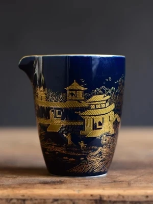 Blue Sketch Gold Ceramics Fair Cup Household Porcelain Plum Anti-hot Tea Sea Filter Cup Kungfu Teaware Tea Ceremony Accessories
Blue Sketch Gold Ceramics Fair Cup Household Porcelain Plum Anti-hot Tea Sea Filter Cup Kungfu Teaware Tea Ceremony Accessories