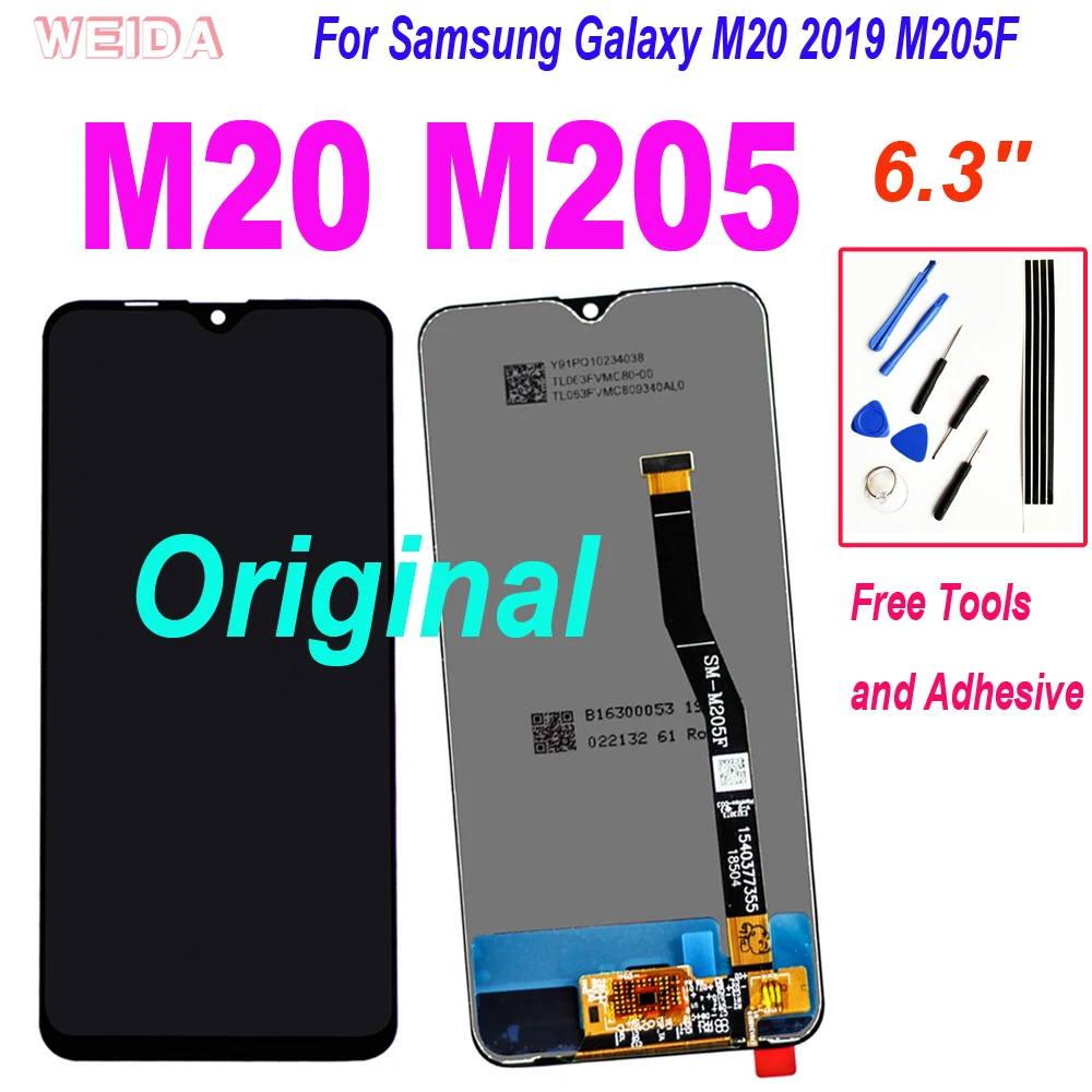 Original 6.3'' LCD For Samsung Galaxy M20 2019 SM-M205 M205F LCD Display Touch Screen Digitizer Assembly Replacement for M20 LCD
Original 6.3'' LCD For Samsung Galaxy M20 2019 SM-M205 M205F LCD Display Touch Screen Digitizer Assembly Replacement for M20 LCD