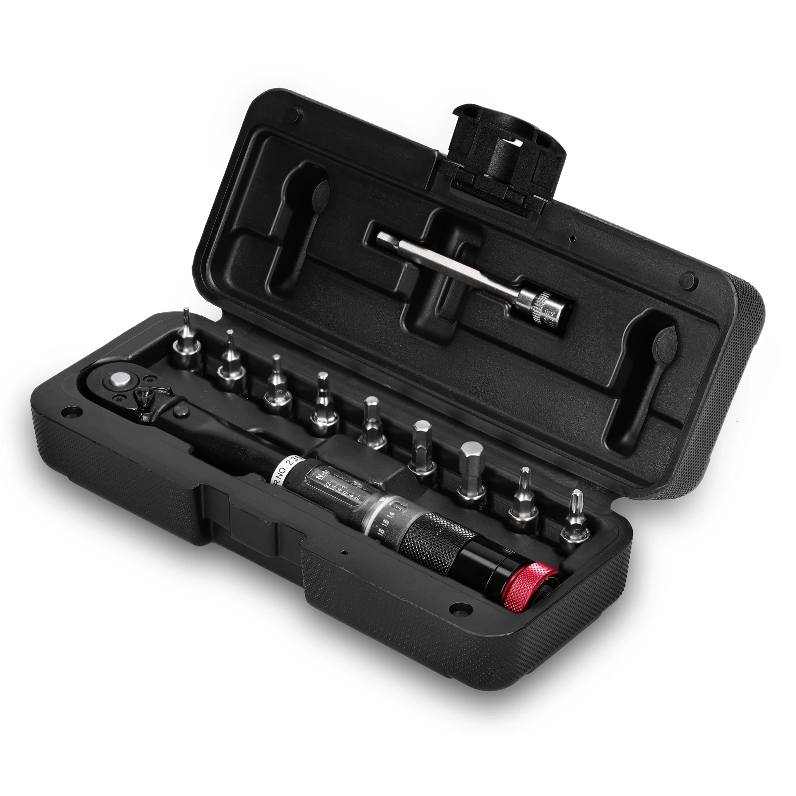 Preset Torque Wrench Bits Set Mini Adjustable Torque Window Torque Value Display For Bicycle Car Repairing With Storage Box
Preset Torque Wrench Bits Set Mini Adjustable Torque Window Torque Value Display For Bicycle Car Repairing With Storage Box