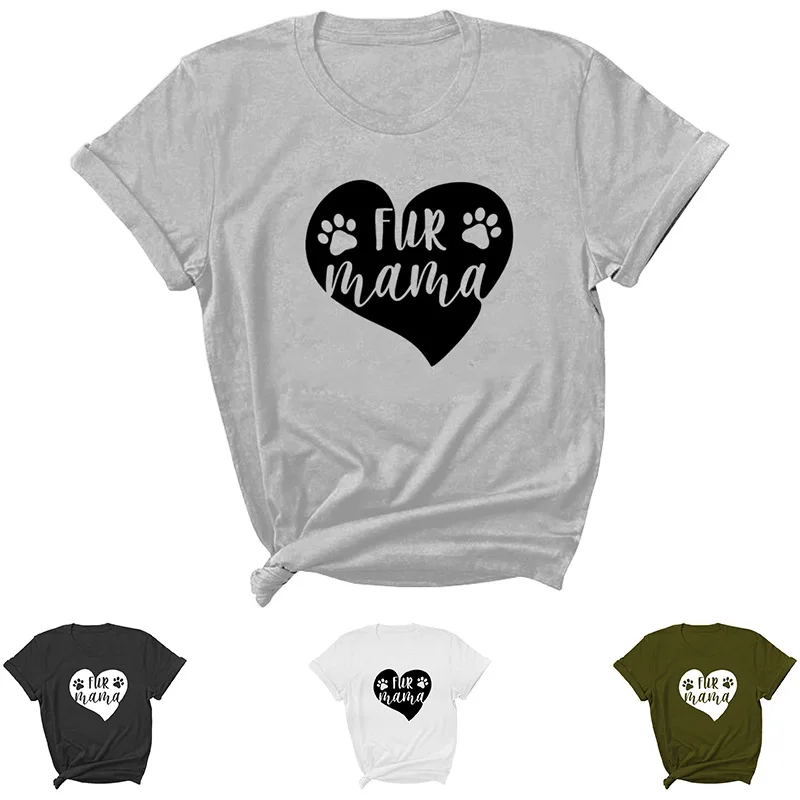 fur mama Letter Print Women T Shirt Short Sleeve O Neck Loose Women Tshirt Ladies Tee Shirt Tops Clothes Camisetas Mujer
fur mama Letter Print Women T Shirt Short Sleeve O Neck Loose Women Tshirt Ladies Tee Shirt Tops Clothes Camisetas Mujer