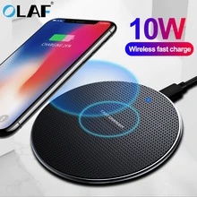 Olaf 10W Fast Wireless Charger For Samsung Galaxy S10 S20 S9 Note 10 9 USB Qi Charging Pad for iPhone 11 Pro XS Max XR X 8 Plus