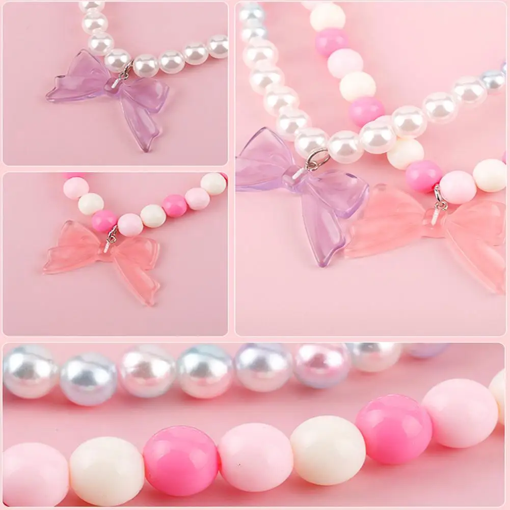 Candy Beads Bow Heart Pendants Necklace Bracelet Ring Kids Jewelry Set For Children Cute Baby Jewelry 2021 Resin
Candy Beads Bow Heart Pendants Necklace Bracelet Ring Kids Jewelry Set For Children Cute Baby Jewelry 2021 Resin