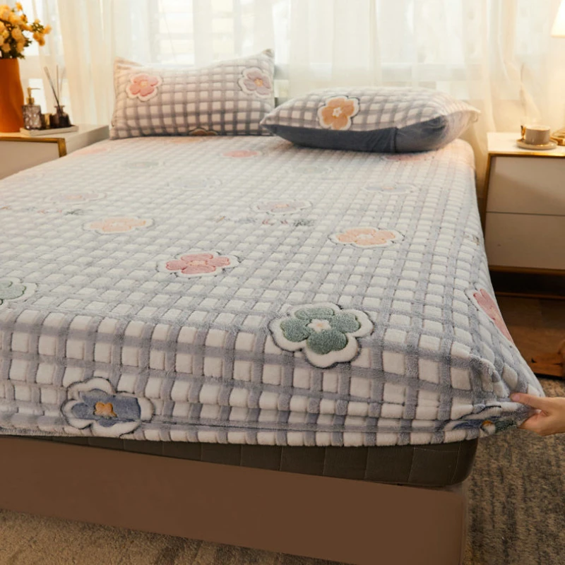 Winter Warm Solid Flannel Elastic Ftted Sheet Mattress Cover Super Soft Twin Queen King Size Bed Sheet luxury
Winter Warm Solid Flannel Elastic Ftted Sheet Mattress Cover Super Soft Twin Queen King Size Bed Sheet luxury