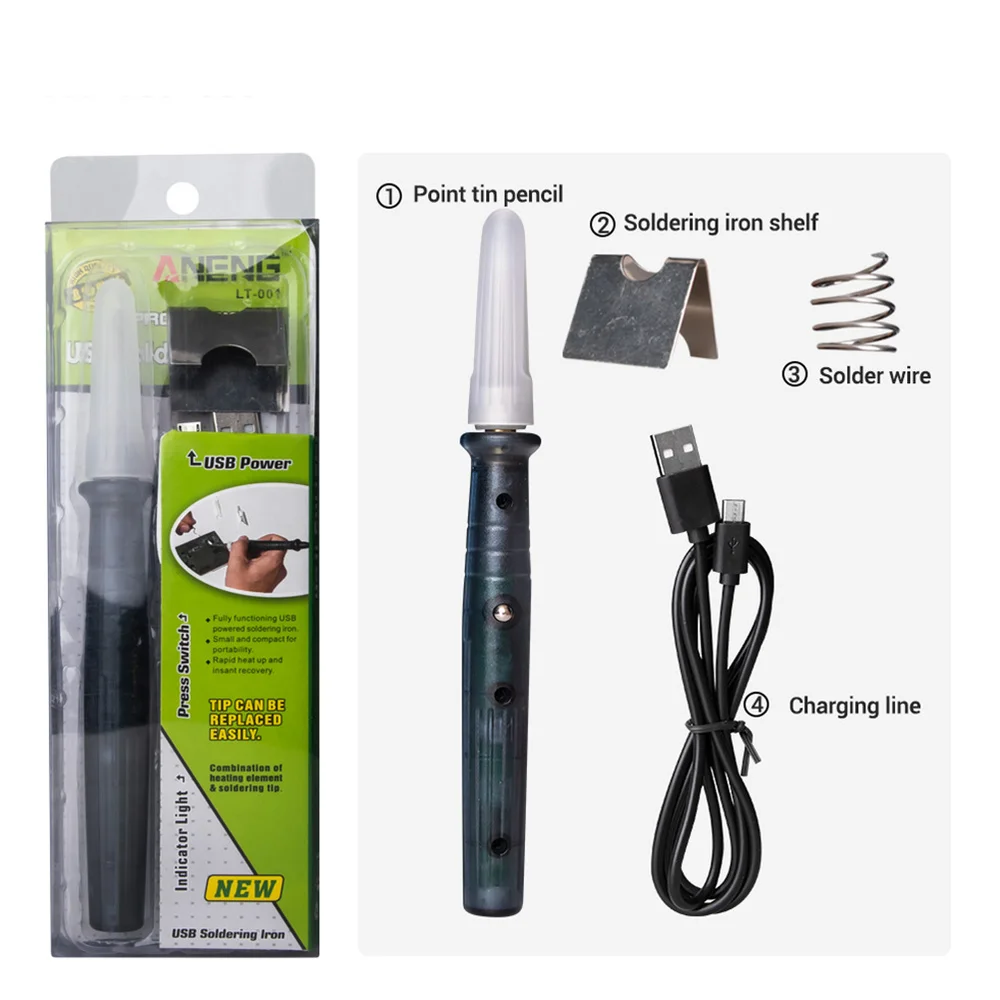 LT002 USB Soldering Iron Pen Temperature Adjustable Mini Tip Button Switch Electric Powered Soldering Station Welding Equipment
LT002 USB Soldering Iron Pen Temperature Adjustable Mini Tip Button Switch Electric Powered Soldering Station Welding Equipment