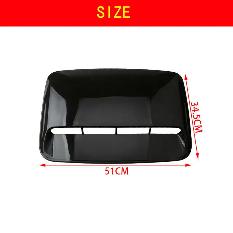 BLACK Universal Car Bonnet Hood Scoop Cover Air Outlet Cover Decoration Air Flow Intake Vent Cover
BLACK Universal Car Bonnet Hood Scoop Cover Air Outlet Cover Decoration Air Flow Intake Vent Cover