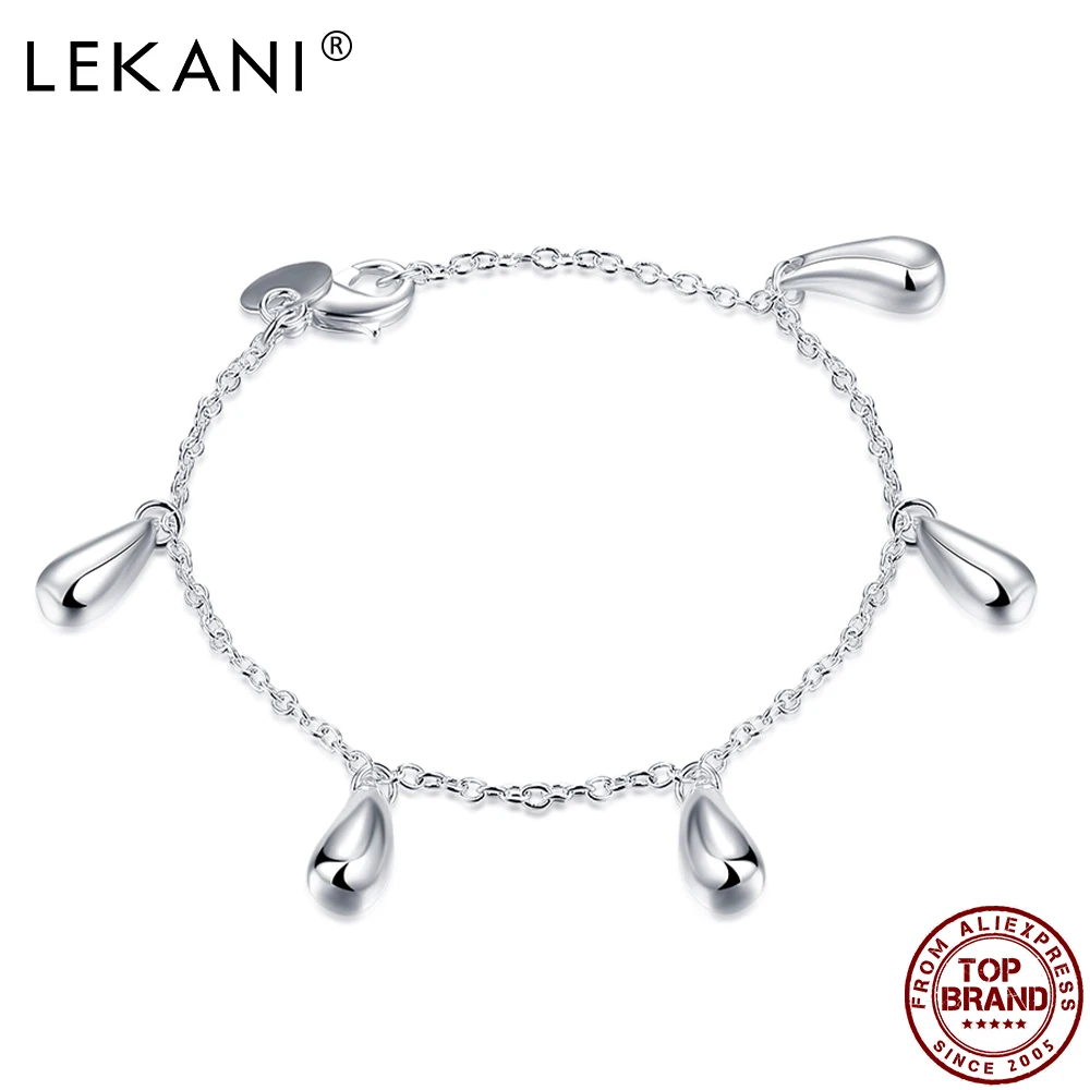 LEKANI Chain Link Bracelet Five Water Drop Rolo Bracelets Bohemian Bracelet For Women Classic Wedding Gifts Girlfriend Jewelry
LEKANI Chain Link Bracelet Five Water Drop Rolo Bracelets Bohemian Bracelet For Women Classic Wedding Gifts Girlfriend Jewelry