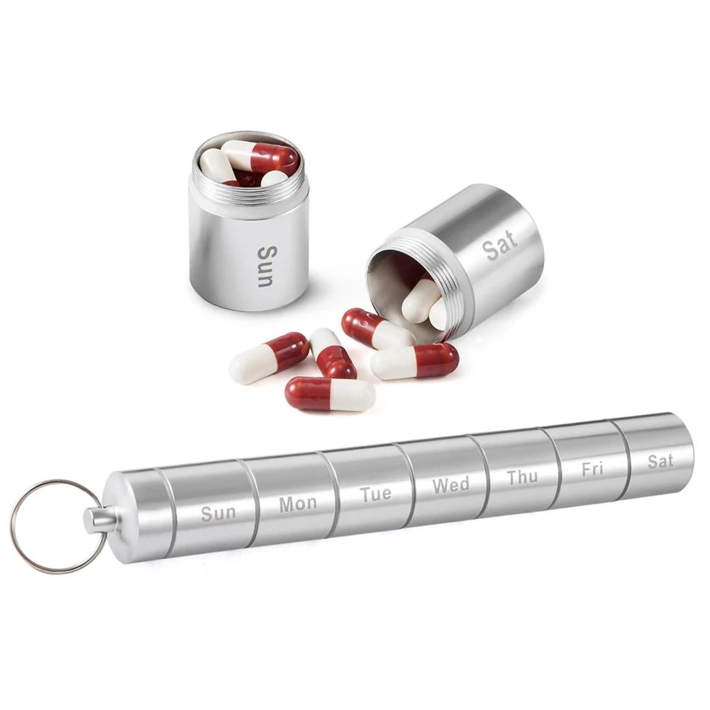 Weekly Pill Box Portable - 7 Day Pill Case Sleek Crush-resistant Pill Box Compartment For Medicine Organizer Dispenser
Weekly Pill Box Portable - 7 Day Pill Case Sleek Crush-resistant Pill Box Compartment For Medicine Organizer Dispenser
