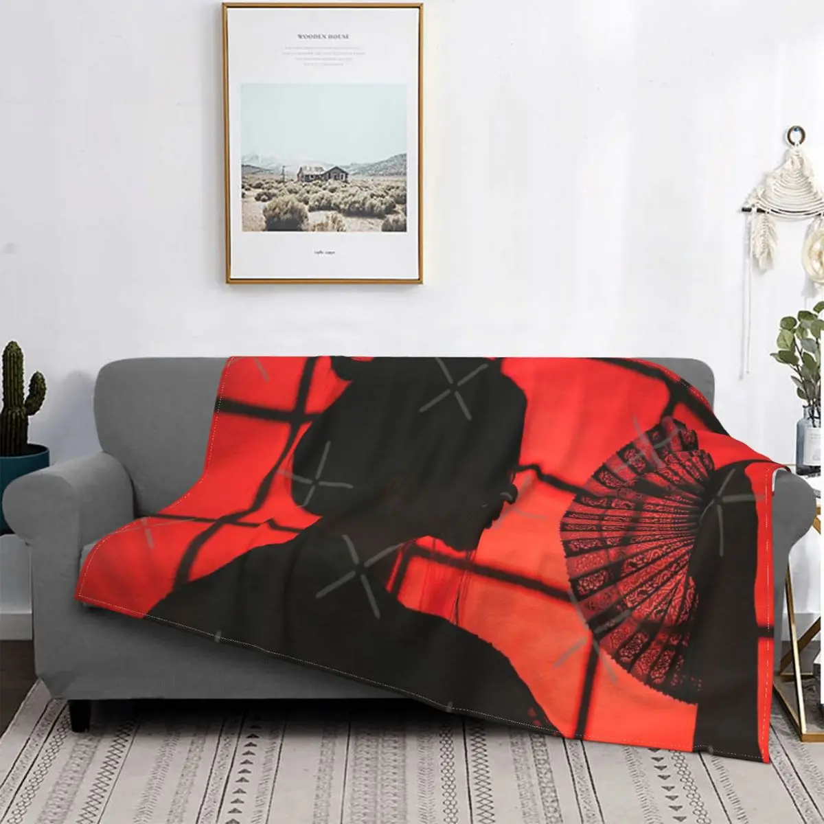Manta de silueta de Geisha, colcha de cama, cubierta a cuadros, Sudadera con capucha de Anime, manta en la cama
Manta de silueta de Geisha, colcha de cama, cubierta a cuadros, Sudadera con capucha de Anime, manta en la cama