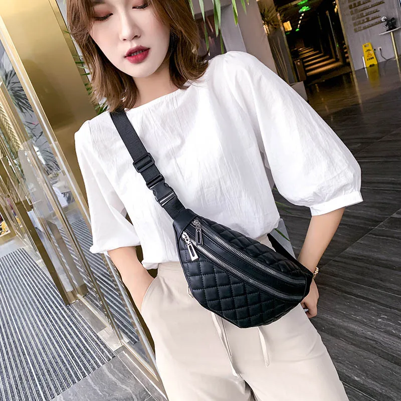 Plaid Women's Waist Bag PU Leather Belt Bags Designer Shoulder Crossbody Chest Bag Female Fashion Fanny Pack Banana Hip Purse
Plaid Women's Waist Bag PU Leather Belt Bags Designer Shoulder Crossbody Chest Bag Female Fashion Fanny Pack Banana Hip Purse