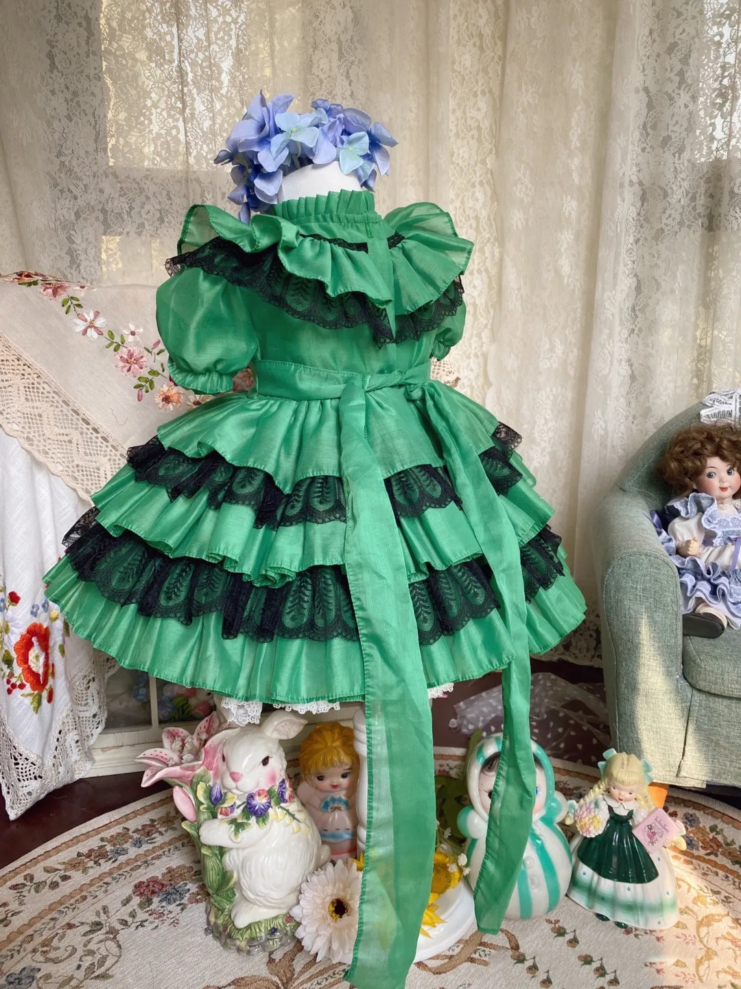 Baby Girl Summer Green Black Vintage Palace Lolita Ball Gown Princess Dress for Birthday Holiday Casual
Baby Girl Summer Green Black Vintage Palace Lolita Ball Gown Princess Dress for Birthday Holiday Casual