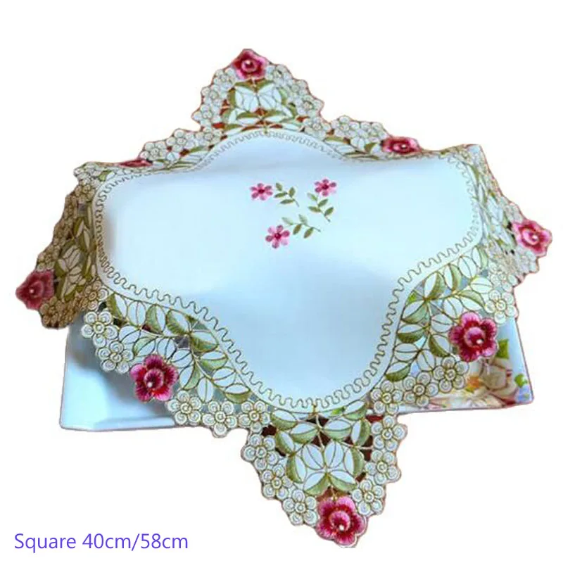 Luxury square Satin Tablecloth Placemat embroidered lace dining tea Table Cover cloth coffee Christmas kitchen Wedding Decor
Luxury square Satin Tablecloth Placemat embroidered lace dining tea Table Cover cloth coffee Christmas kitchen Wedding Decor