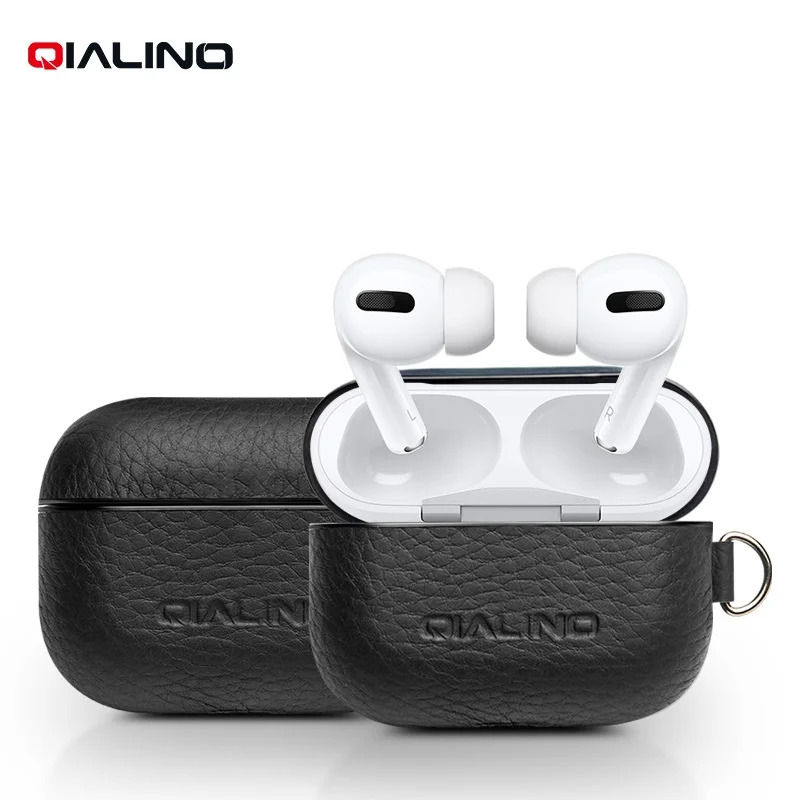 QIALINO Genuine leather Case for Apple AirPods Pro Soft Silicone Anti-lost Cover Mini Pocket For Apple AirPods 3 Ultra Thin Bag 
QIALINO Genuine leather Case for Apple AirPods Pro Soft Silicone Anti-lost Cover Mini Pocket For Apple AirPods 3 Ultra Thin Bag