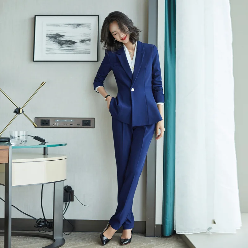 High End Professional Suit Women's Autumn and Winter New Workplace Formal Dress Fashion Temperament Goddess Model Suit 
High End Professional Suit Women's Autumn and Winter New Workplace Formal Dress Fashion Temperament Goddess Model Suit