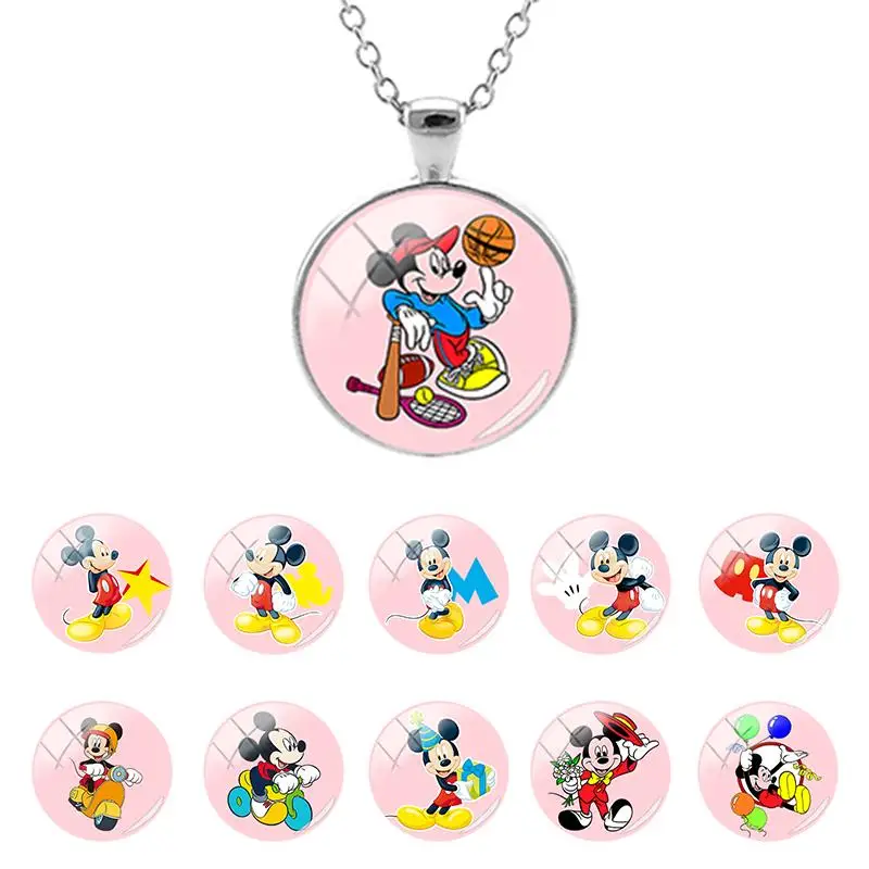 Disney Mickey Mouse Animation Flat Bottom 25mm Glass Dome Pendant Long Chain Necklace Girls Cabochon Jewelry Fashion MIK551-25
Disney Mickey Mouse Animation Flat Bottom 25mm Glass Dome Pendant Long Chain Necklace Girls Cabochon Jewelry Fashion MIK551-25