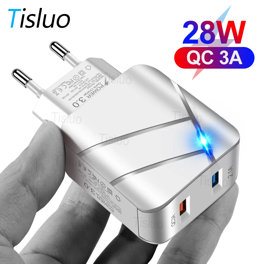 3A USB зарядное устройство Quick Charge 3 0 мобильный телефон для iPhone Samsung Xiaomi Huawei планшеты