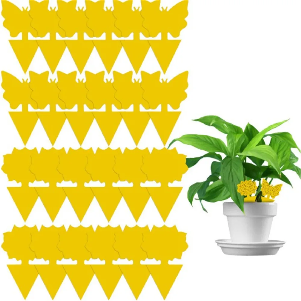 50PCS/Bag Dual-Sided Yellow Strong Flies Sticky Traps For Flying Plant Insect Fungus Catching Aphid Pest Killer Garden Protector
50PCS/Bag Dual-Sided Yellow Strong Flies Sticky Traps For Flying Plant Insect Fungus Catching Aphid Pest Killer Garden Protector