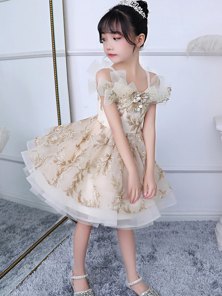 Cute Spaghetti Straps Flower Girl Dress For Wedding Kids Sequined Pageant Prom Gowns Birthday Party Piano Show Dresses
Cute Spaghetti Straps Flower Girl Dress For Wedding Kids Sequined Pageant Prom Gowns Birthday Party Piano Show Dresses