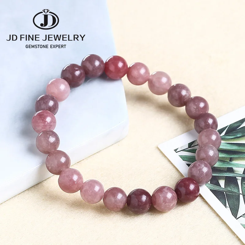 JD Fashion Natural Stone Pink Quartz Beaded Strand Bracelet For Women Energy Healing Rose Crystal Stone Bangles Wristband Gifts
JD Fashion Natural Stone Pink Quartz Beaded Strand Bracelet For Women Energy Healing Rose Crystal Stone Bangles Wristband Gifts