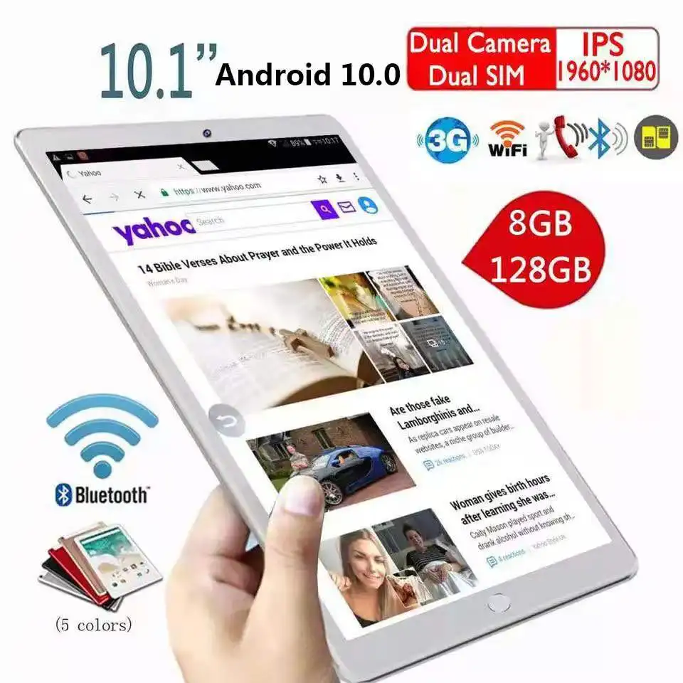 10.1 Inch 8GB RAM +128GB ROM Tablet Pc 4G LTE Sim Card Android 10.0 Tablets Pc Mobile Phone Call Network Octa Core Pad Pc
10.1 Inch 8GB RAM +128GB ROM Tablet Pc 4G LTE Sim Card Android 10.0 Tablets Pc Mobile Phone Call Network Octa Core Pad Pc