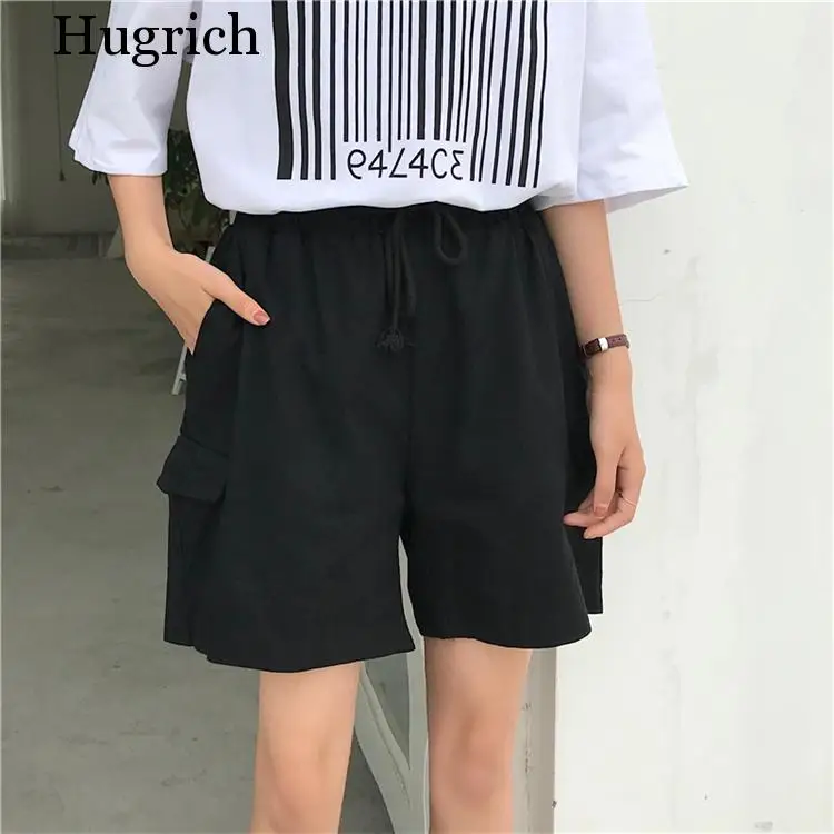 Khaki Shorts Women Plus Size 5XL Cotton Casual Solid Pockets Drawstring High Waist Shorts 2020 Summer Black Short Street Style
Khaki Shorts Women Plus Size 5XL Cotton Casual Solid Pockets Drawstring High Waist Shorts 2020 Summer Black Short Street Style