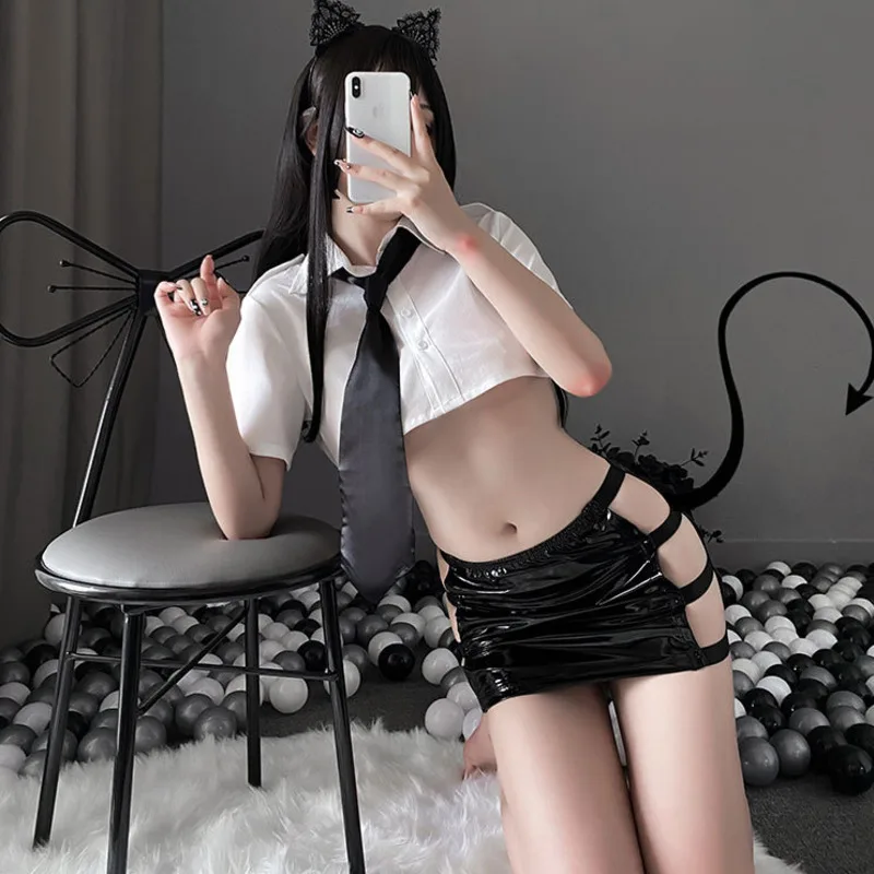 Summer New Net Red Style Sexy Underwear Female Sexy Tight Leather Skirt Secretary Uniform Temptation Teacher Suit Nightclub 64YN
Summer New Net Red Style Sexy Underwear Female Sexy Tight Leather Skirt Secretary Uniform Temptation Teacher Suit Nightclub 64YN